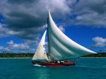 Sailboat in Caribbean